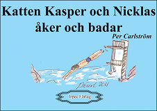 Omslagsbild för Katten Kasper och Nicklas åker och badar