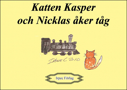 Omslagsbild för Katten Kasper och Nicklas åker tåg