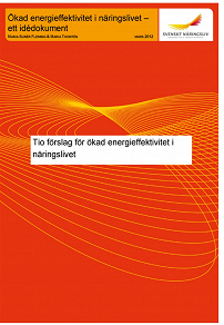 Omslagsbild för Tio förslag för ökad energieffektivitet i näringslivet  :   ett idédokument