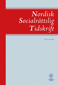 Omslagsbild för Nordisk Socialrättslig Tidskrift 11-12, 2015