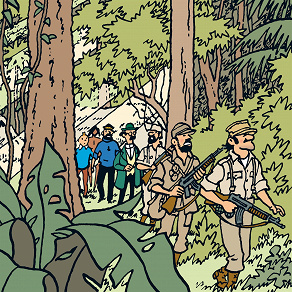 Omslagsbild för Tintin hos gerillan
