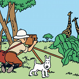 Cover for Tintin i Kongo