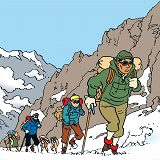 Omslagsbild för Tintin i Tibet