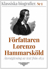 Omslagsbild för Författaren Lorenzo Hammarsköld – Återutgivning av text från 1833