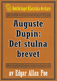 Omslagsbild för Auguste Dupin: Det stulna brevet – Återutgivning av text från 1938