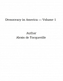 Omslagsbild för Democracy in America — Volume 1