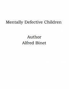 Omslagsbild för Mentally Defective Children