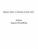 Omslagsbild för Master Olof : a Drama in Five Acts