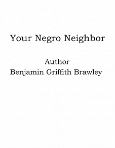 Omslagsbild för Your Negro Neighbor