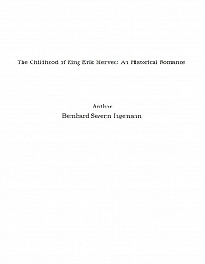 Omslagsbild för The Childhood of King Erik Menved: An Historical Romance