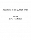 Omslagsbild för McGill and its Story, 1821-1921