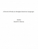 Omslagsbild för A Record of Study in Aboriginal American Languages