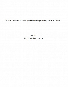 Omslagsbild för A New Pocket Mouse (Genus Perognathus) from Kansas