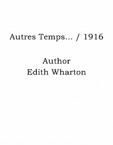 Omslagsbild för Autres Temps... / 1916
