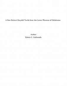 Omslagsbild för A New Extinct Emydid Turtle from the Lower Pliocene of Oklahoma