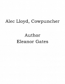 Omslagsbild för Alec Lloyd, Cowpuncher