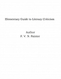 Omslagsbild för Elementary Guide to Literary Criticism