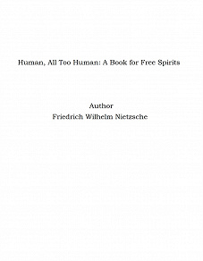 Omslagsbild för Human, All Too Human: A Book for Free Spirits