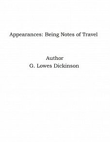 Omslagsbild för Appearances: Being Notes of Travel
