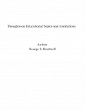 Omslagsbild för Thoughts on Educational Topics and Institutions