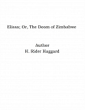 Omslagsbild för Elissa; Or, The Doom of Zimbabwe