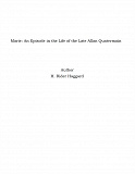 Omslagsbild för Marie: An Episode in the Life of the Late Allan Quatermain