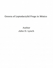 Omslagsbild för Genera of Leptodactylid Frogs in México