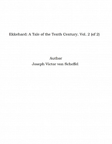 Omslagsbild för Ekkehard: A Tale of the Tenth Century. Vol. 2 (of 2)