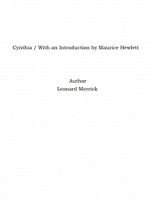 Omslagsbild för Cynthia / With an Introduction by Maurice Hewlett
