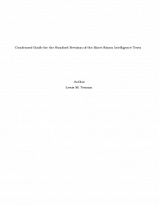 Omslagsbild för Condensed Guide for the Stanford Revision of the Binet-Simon Intelligence Tests