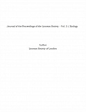 Omslagsbild för Journal of the Proceedings of the Linnean Society - Vol. 3 / Zoology