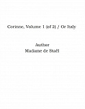 Omslagsbild för Corinne, Volume 1 (of 2) / Or Italy