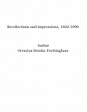 Omslagsbild för Recollections and Impressions, 1822-1890