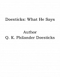 Omslagsbild för Doesticks: What He Says