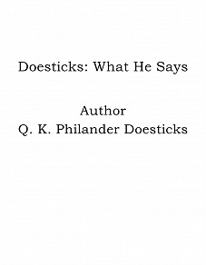 Omslagsbild för Doesticks: What He Says