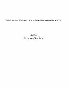 Omslagsbild för Alfred Russel Wallace: Letters and Reminiscences, Vol. 2