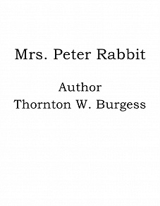 Omslagsbild för Mrs. Peter Rabbit
