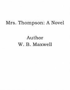 Omslagsbild för Mrs. Thompson: A Novel