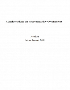 Omslagsbild för Considerations on Representative Government