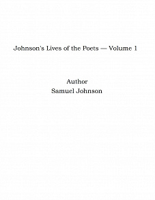 Omslagsbild för Johnson's Lives of the Poets — Volume 1