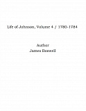 Omslagsbild för Life of Johnson, Volume 4 / 1780-1784