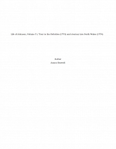 Omslagsbild för Life of Johnson, Volume 5 / Tour to the Hebrides (1773) and Journey into North Wales (1774)
