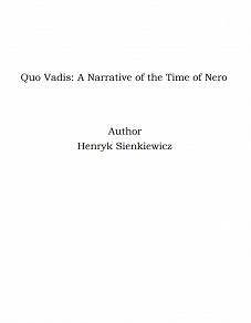 Omslagsbild för Quo Vadis: A Narrative of the Time of Nero