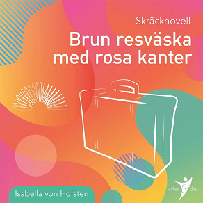 Omslagsbild för Brun resväska med rosa kanter