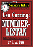 Omslagsbild för 5-minuters deckare. Leo Carring: Nummerlistan. Återutgivning av text från 1924