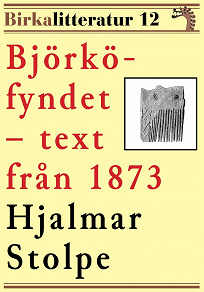 Omslagsbild för Björkö-fyndet. Birkalitteratur nr 12. Återutgivning av nyhetsartiklar från 1873