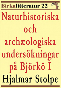 Omslagsbild för Naturhistoriska och archæologiska undersökningar på Björkö i Mälaren del I. Birkalitteratur nr 22. Återutgivning av text från 1872