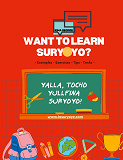 Omslagsbild för Want to learn Suryoyo?: - as it´s spoken by examples and practices