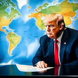 Omslagsbild för Vad händer med USA och världen om Donald Trump blir president igen?: AI:s förutsägelse om konsekvenserna