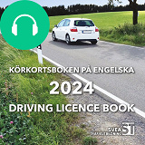 Bokomslag för 	Körkortsboken på engelska 2024: Driving licence book